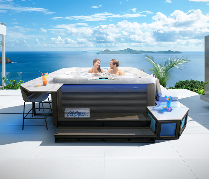 Calspas hot tub being used in a family setting - Nashua